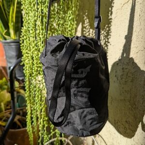 NWOT BAGGU Black Drawstring Bag